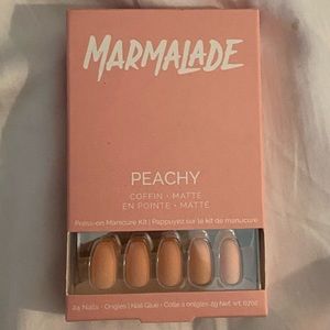 Marmalade Nails- Peachy Coffin